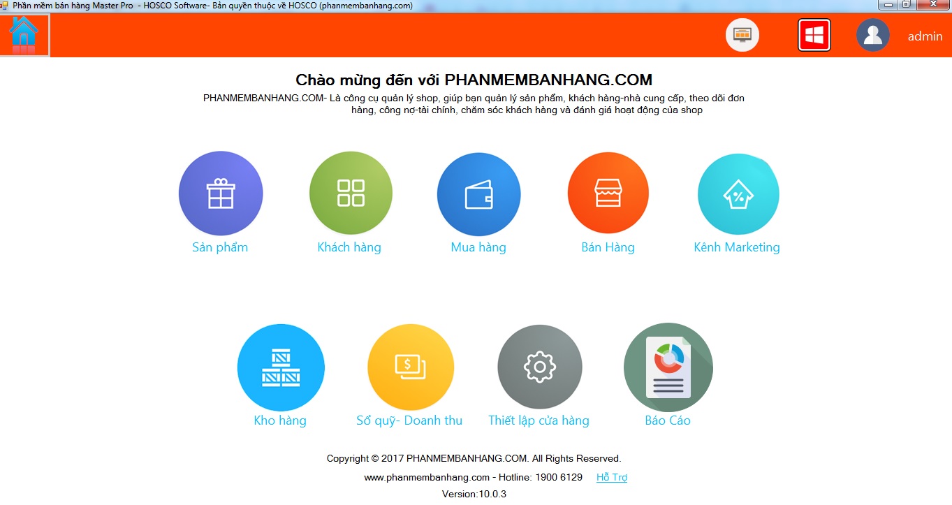 Phần mềm bán hàng Master Pro cho siêu thị Bi Mart