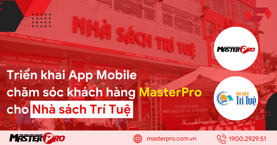 Phát triển App mobile Tích điểm, Chăm sóc khách hàng cho Nhà sách Trí Tuệ