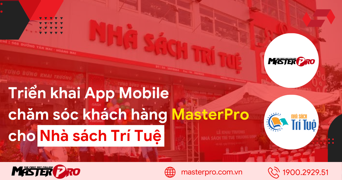 Phần mềm bán hàng MasterPro cho nhà sách trí tuệ