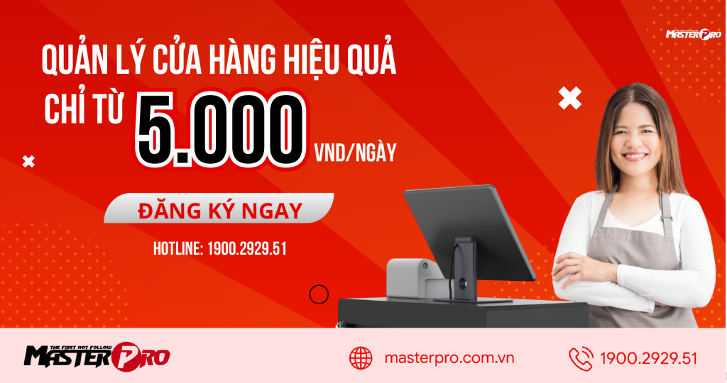 quản lý cửa hàng chỉ từ 5.00vnđ masterpro