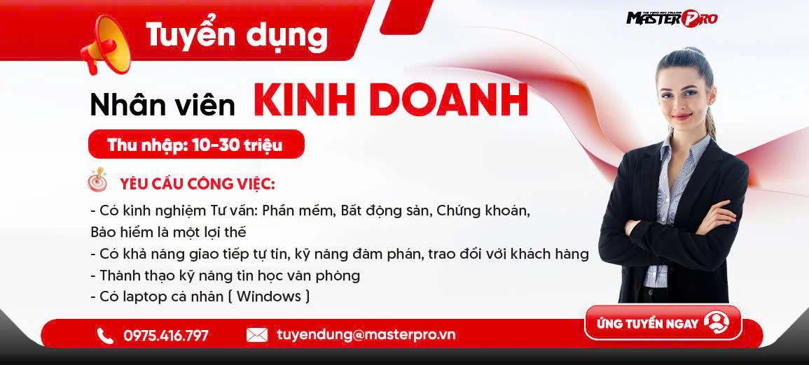 Tuyển Dụng Nhân Viên Kinh Doanh Tháng 4/2025