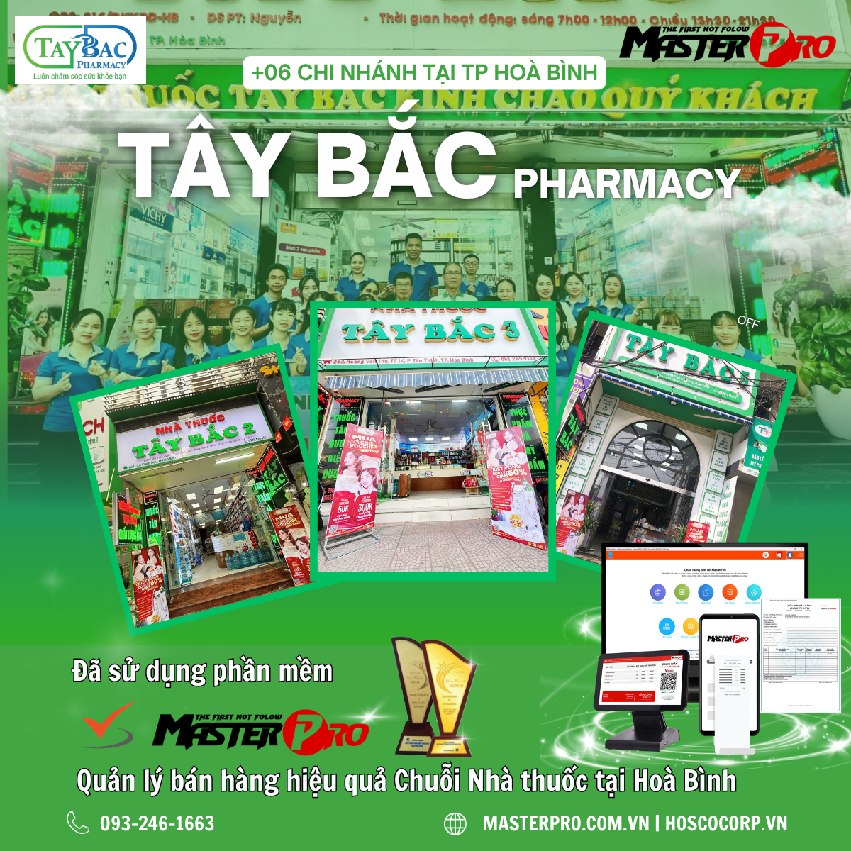 Nhà thuốc Tây Bắc vận hành hiệu quả với MasterPro