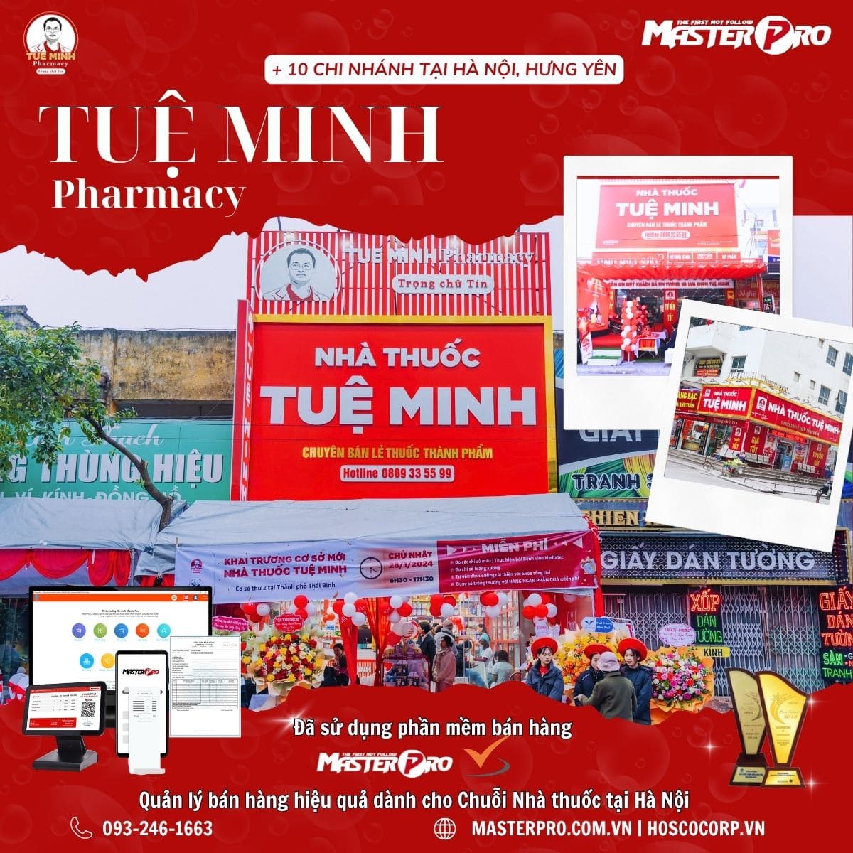 Vì sao Nhà thuốc Tuệ Minh chọn MasterPro cho chuỗi nhà thuốc