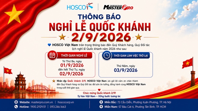 Thông Báo Lịch Nghỉ Quốc Khánh 2/9/2026