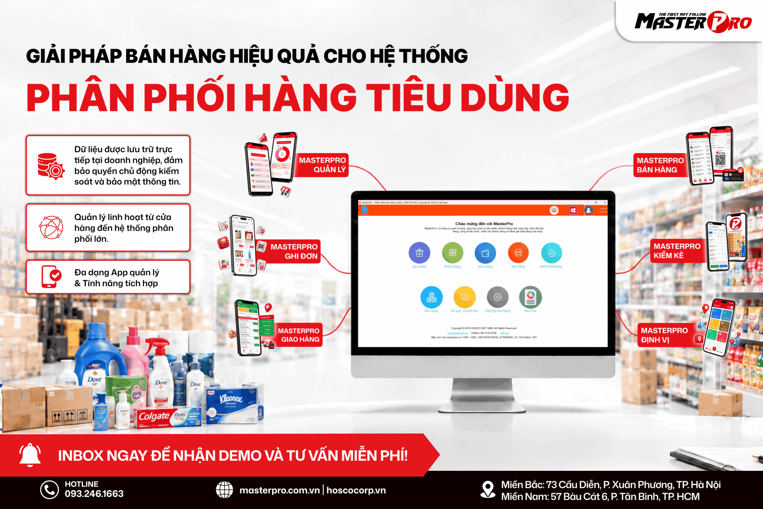 MASTERPRO – PHẦN MỀM BÁN HÀNG HIỆU QUẢ CHO HỆ THỐNG PHÂN PHỐI HÀNG TIÊU DÙNG HIỆU QUẢ