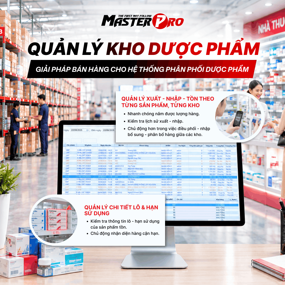 MASTERPRO - PHẦN MỀM QUẢN LÝ BÁN HÀNG VÀ PHÂN PHỐI DƯỢC PHẨM HIỆU QUẢ Frame 61 1
