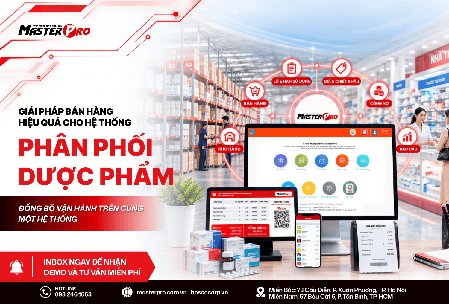 MASTERPRO – PHẦN MỀM QUẢN LÝ BÁN HÀNG VÀ PHÂN PHỐI DƯỢC PHẨM HIỆU QUẢ