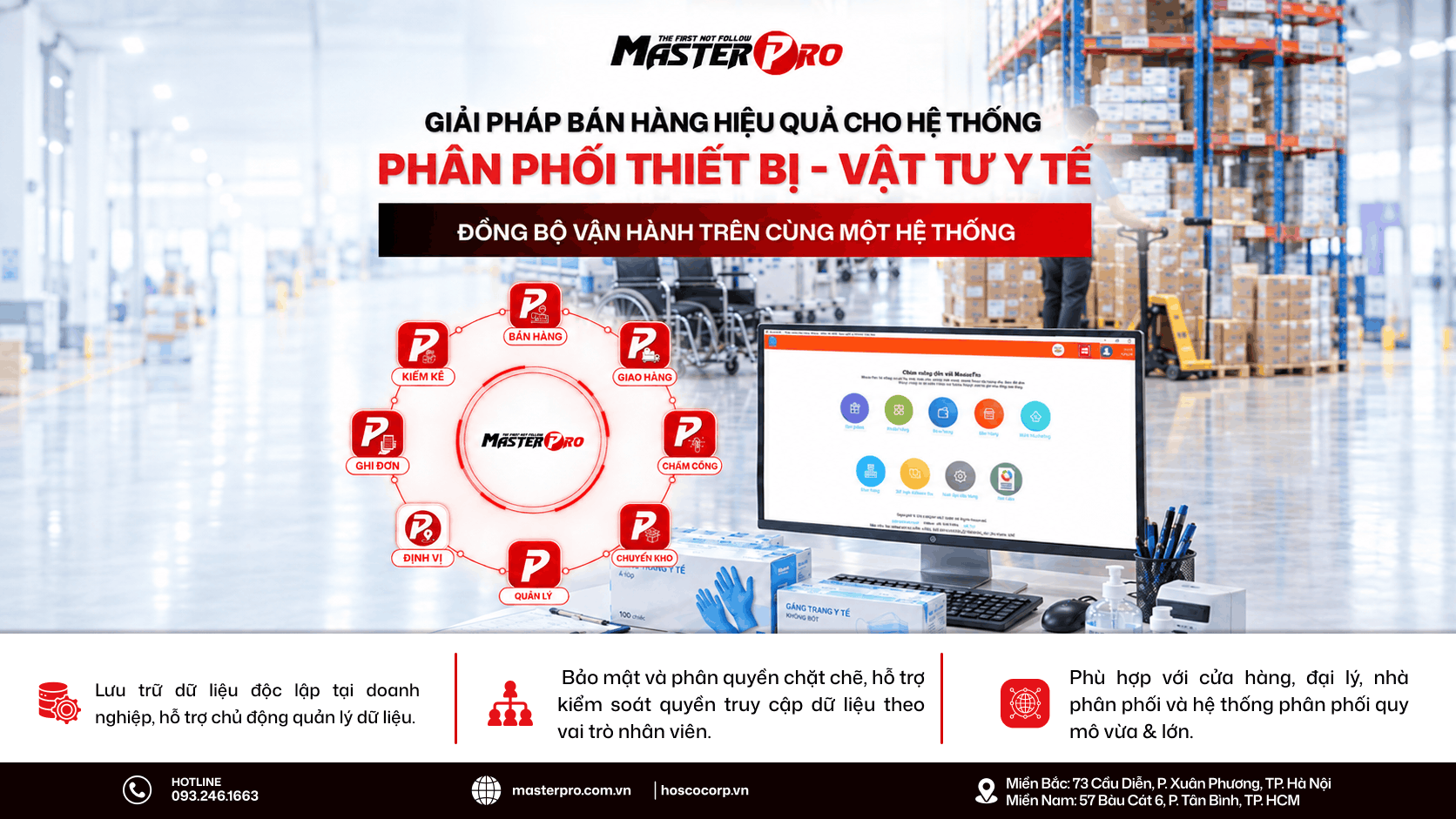 MASTERPRO – GIẢI PHÁP BÁN HÀNG CHO HỆ THỐNG PHÂN PHỐI THIẾT BỊ, VẬT TƯ Y TẾ